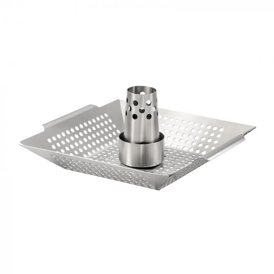 Hähnchenbräter Grillkorb Edelstahl 