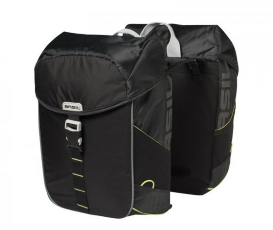 Doppelpacktasche "Miles" - schwarz/lime 