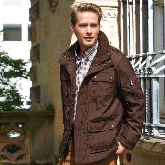 Freizeitjacke mit vielen Taschen 58 | Braun