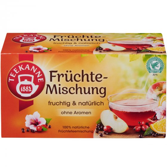 Teekanne Früchte Mischung Früchtetee fruchtig und natürlich 60g 