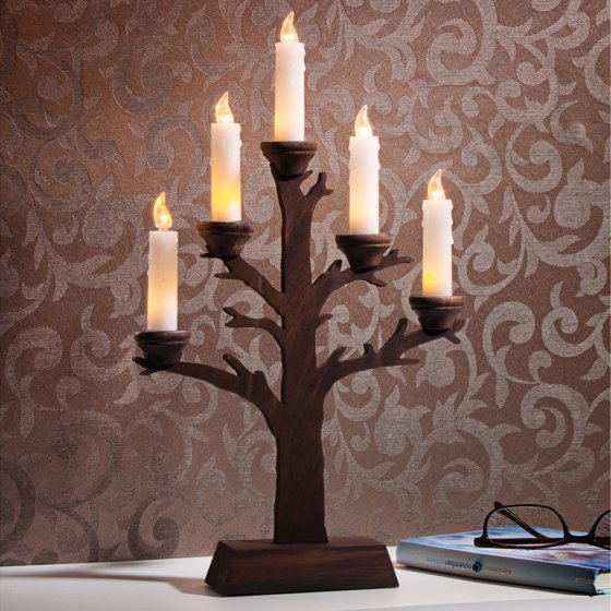 Echtwachs-Kerzenständer „Baum“ 