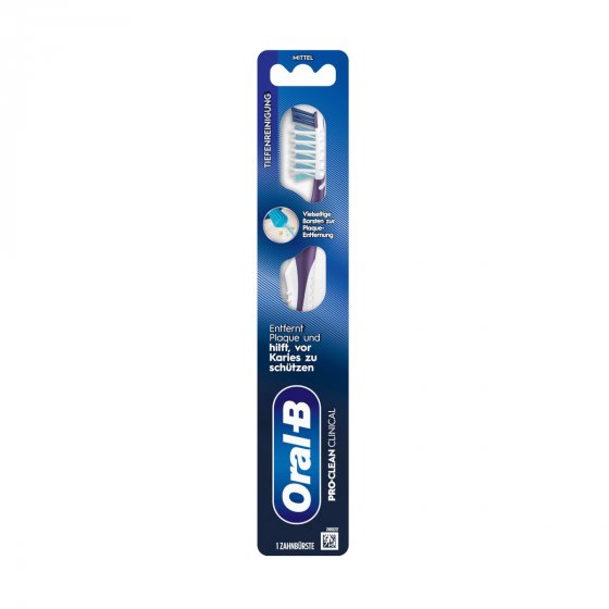 Oral B Pro Clean Prothesenbürste Clinical Cross Action Doppelkopf 