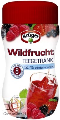 Krüger Teegetränk Wildfrucht 50 Prozent kalorienreduziert 400g 