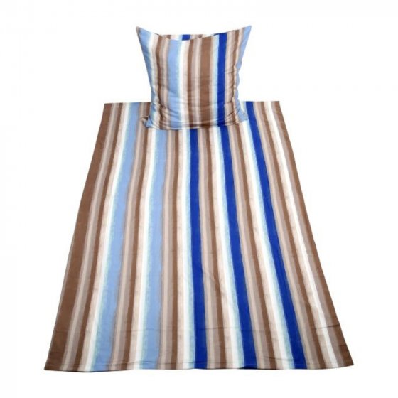 Bettwäsche 2-teiliges Set 135 x 200 Längsgestreift 