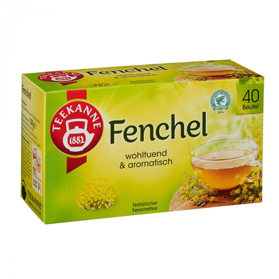 Teekanne Fenchel süßlich und aromatisch 40 Doppelkammerbeutel 120g 