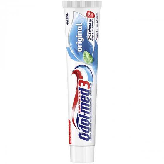 Odol med3 Original fluoridhaltige Zahncreme mit 3in1 Schutz 75ml 