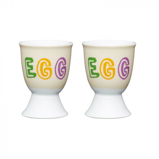 Eierbecher Porzellan 2er Set EGG 