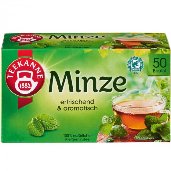 Teekanne Minze erfrischend und aromatischer Pfefferminztee 112g 