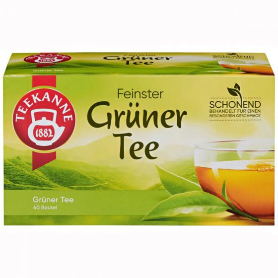 Teekanne Grüner Tee erfrischend und angenehm mild 40 Teebeutel 70g 