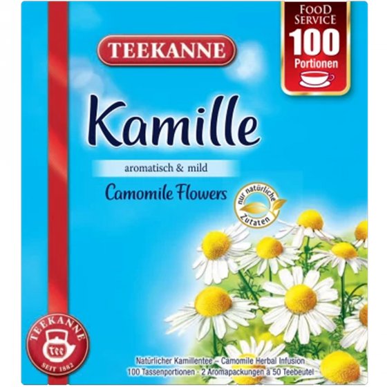 Teekanne Kamille aromatisch mild mit natürlichen Zutaten 120g 