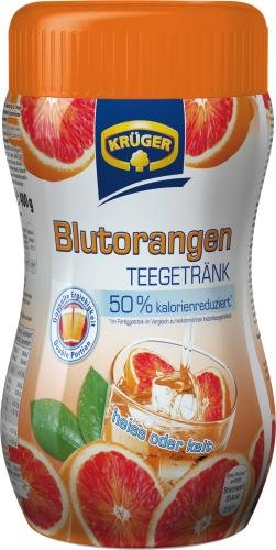 Krüger Teegetränk Blutorange 50 Prozent kalorienreduziert 12er Pack 