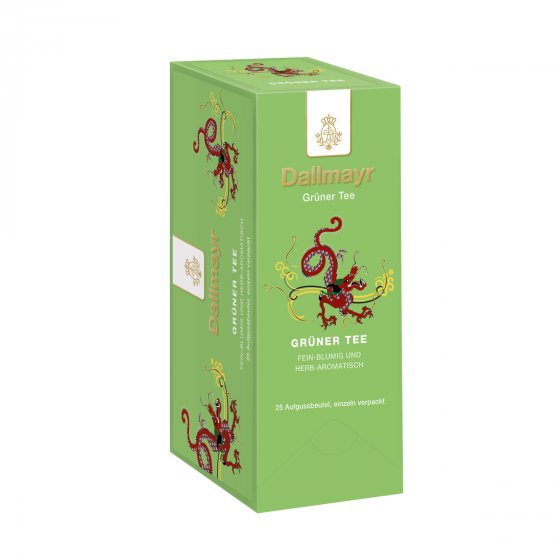 Dallmayr Grüner Tee 25 Beutel kuvertiert Packung 40g 