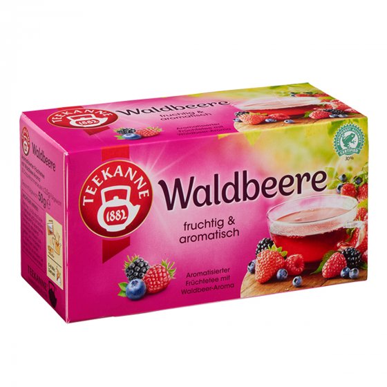 Teekanne Waldbeere kräftige Brombeere und fruchtige Heidelbeere 50g 