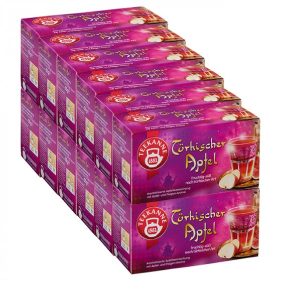 Teekanne Türkischer Apfel Apfel Feigengeschmack 55g 12er Pack 