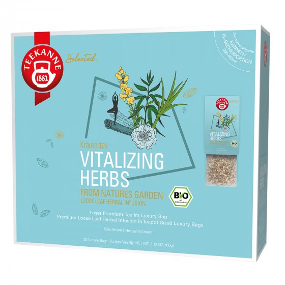 Teekanne Bio Vitalizing Herbs Luxury Bag 20 Beutel 