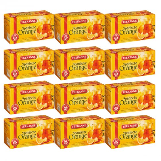 Teekanne Spanische Orange Ländertee fruchtig südländisch 50g 12er Pack 