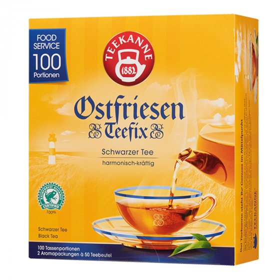 Teekanne Ostfriesen Teefix Schwarzer Tee harmonisch kräftig 150g 