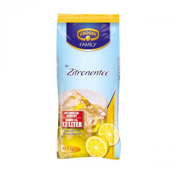 Krüger Typ Zitronentee Getränkepulver für 12 Liter Packung 1000g 