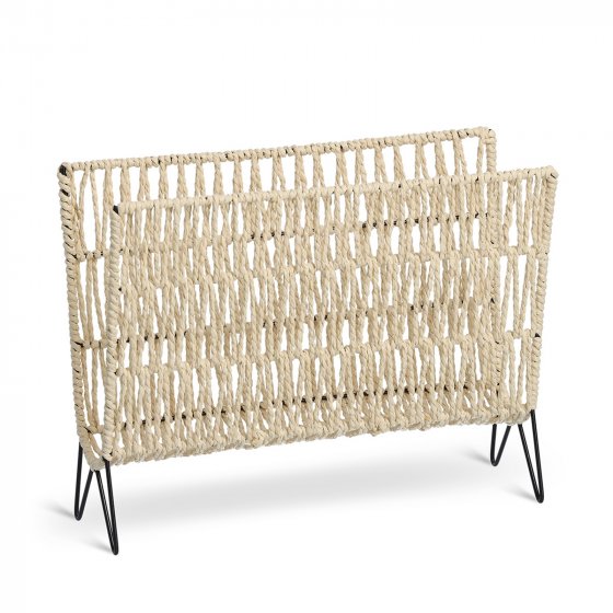 Zeitungsständer Eisen/Papier Boho 