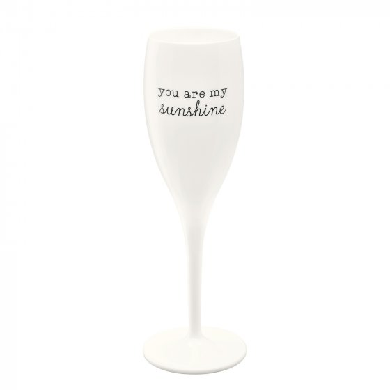 Sektglas 100 ml mit Druck CHEERS No. 1 SUNSHINE 