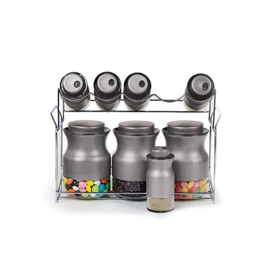 Gewürzregal 8-teilig mit Ständer 