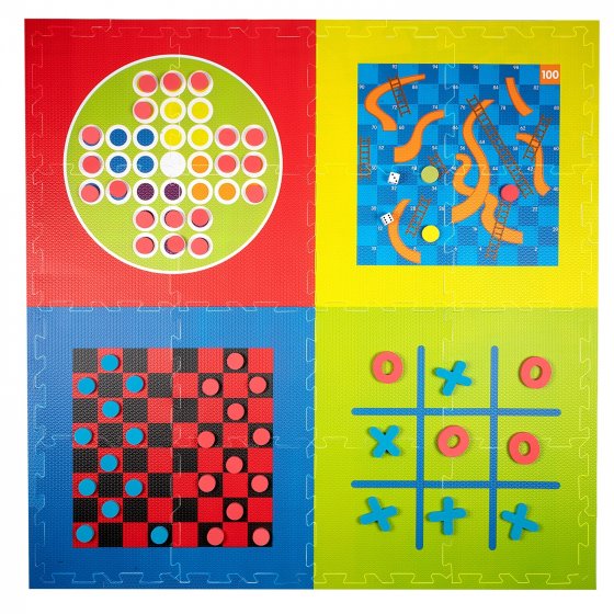 Spielmatte Set, 4 Spiele 100 Teile