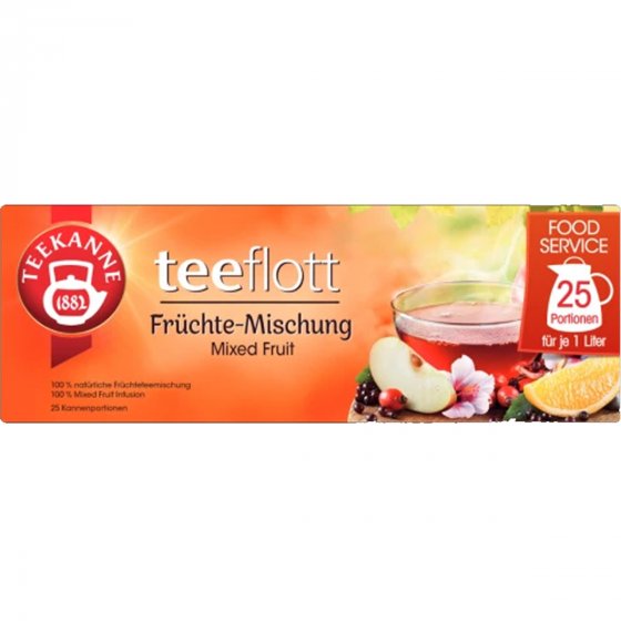 Teekanne Teeflott Früchte Mischung mit fruchtig süßen Früchten 175g 