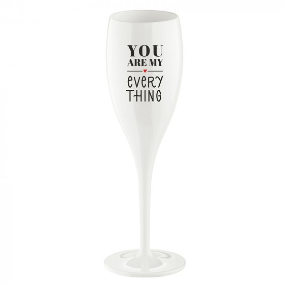 Sektglas 100 ml mit Druck CHEERS No. 1 YOU ARE MY EVERYTHING 