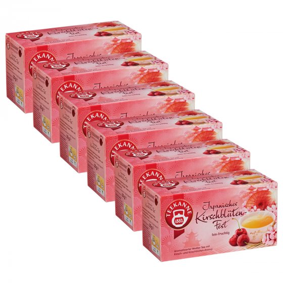 Teekanne Japanisches Kirschblütenfest Ländertee 30g 6er Pack 