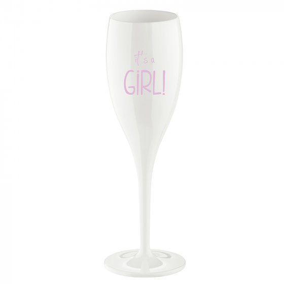 Sektglas 100 ml mit Druck CHEERS No. 1 IT'S A GIRL 