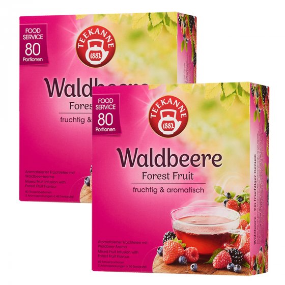 Teekanne Waldbeere Früchtetee fruchtig und aromatisch 180g 2er Pack 