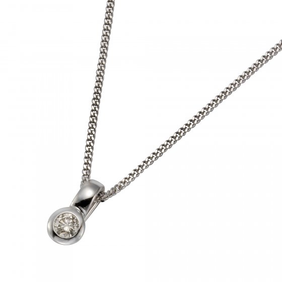 Halskette 585 Gold Brillant 0,20ct. 