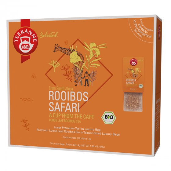 Teekanne Bio Rooibos Safari Luxury Bag 20 Beutel 
