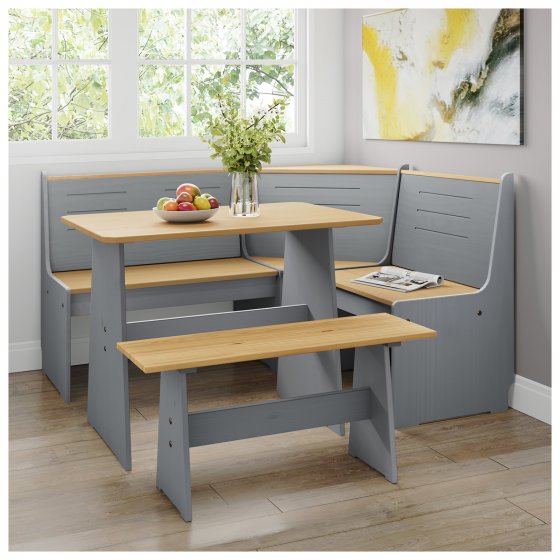 Sitzgruppe 3-teilig Marija Grau 