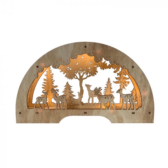 Schwibbogen Rehfamilie Natur 