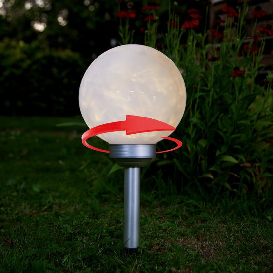 Rotierende LED-Solarleuchte