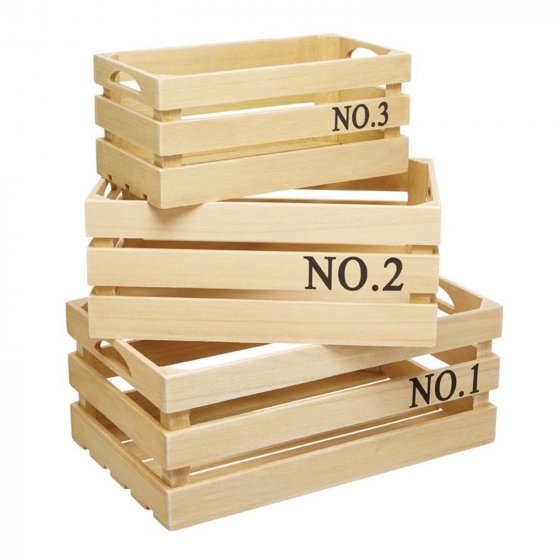 Holzkisten Set 3 Größen 