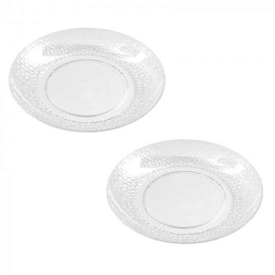 Teller Ø 27 cm 2er Set Kunststoff mit Blaseneffekt 