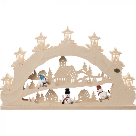 3D Schwibbogen Schneemann 