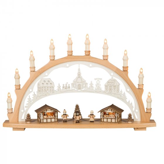 Schwibbogen Weihnachtsmarkt 