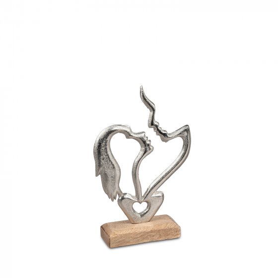 Dekoobjekt 22 cm Mangoholz 