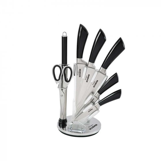 Messerblock 8 teiliges Set Metallic Black 
