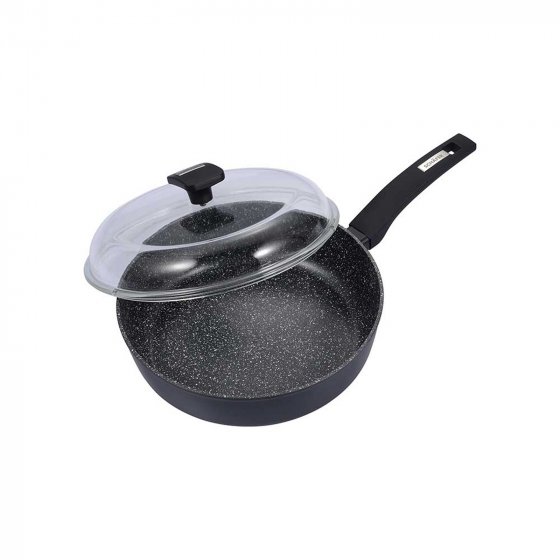 Schmorpfanne mit Deckel 28 cm Marble Black 