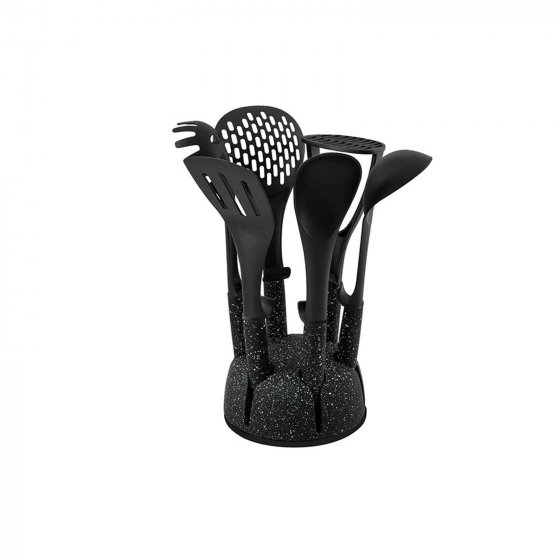 Küchenhelfer 7 teiliges Set Marble Black 
