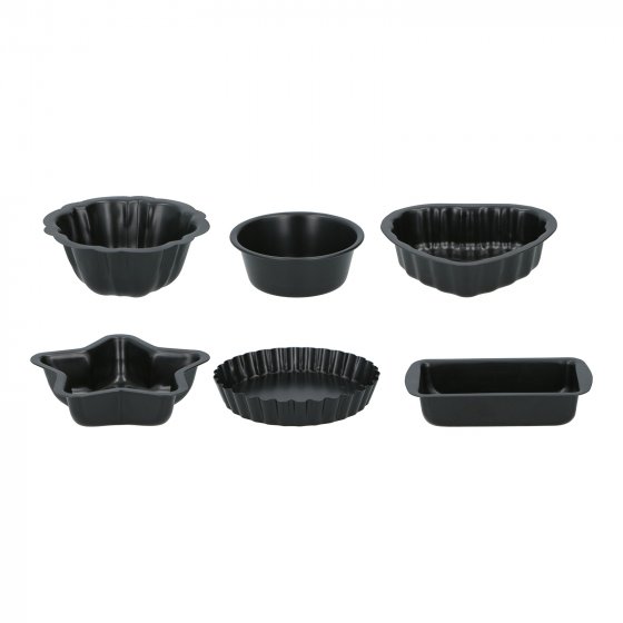 Backförmchen-Set 6-teilig Metall 