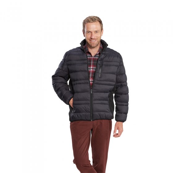 Steppjacke mit elastischen Einsätzen