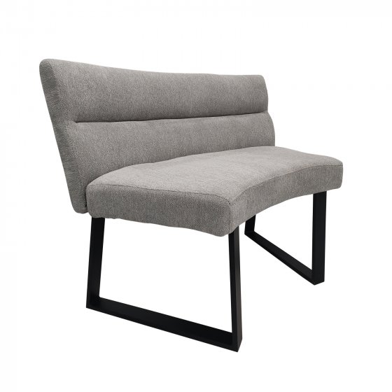 Runde Bank Liron Grau 