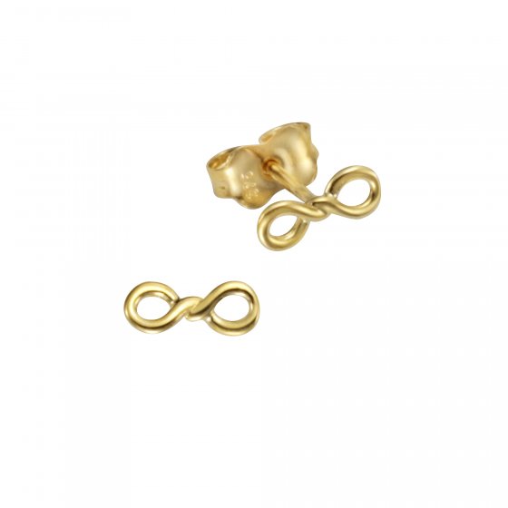 Ohrstecker 375 Gelbgold Infinity Zeichen 