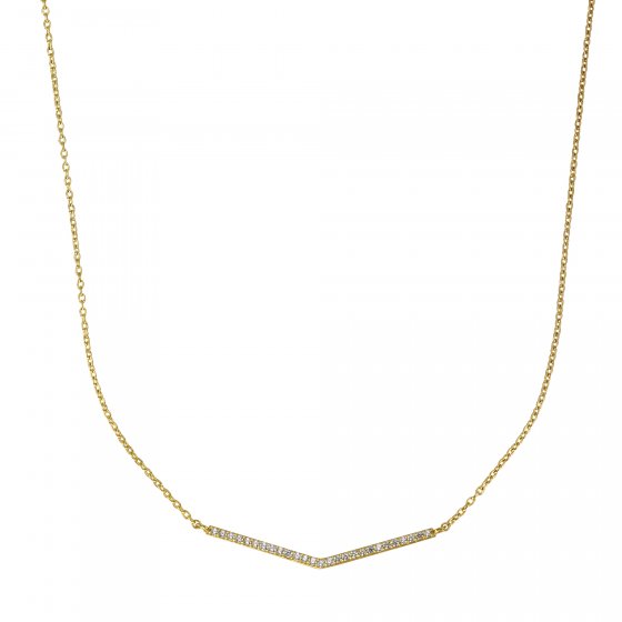 Collier 375/- Gelbgold Zirkonia 