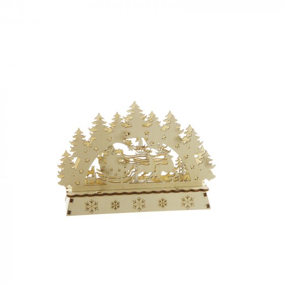 LED Mini Schwibbogen Schlitten 